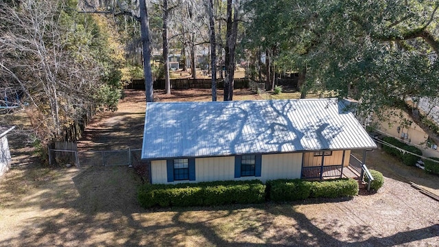 exterior space with covered porch