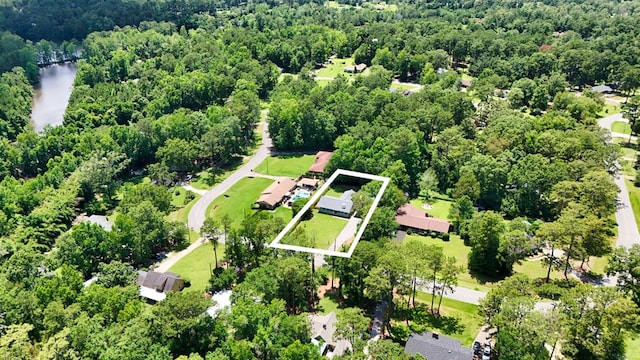 193 E Live Oak Cir, Thomasville, GA 31792 - view of property location with property parcel outlined and a nearby body of water