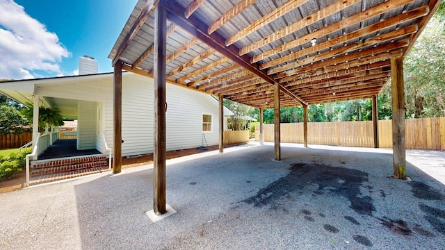 193 E Live Oak Cir, Thomasville, GA 31792 - view of patio / terrace with a carport