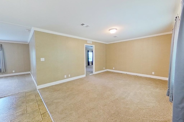 3024 Willow St, Ochlocknee, GA 31773 - carpeted empty room with crown molding