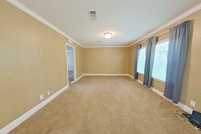 3024 Willow St, Ochlocknee, GA 31773 - carpeted empty room featuring ornamental molding and baseboards
