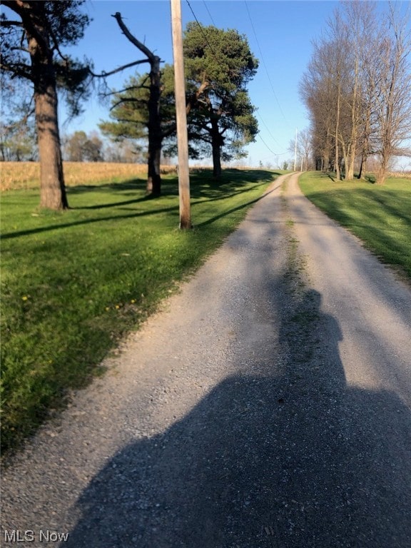 view of road