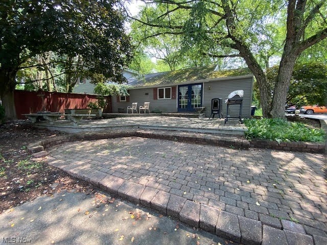 view of rear view of property