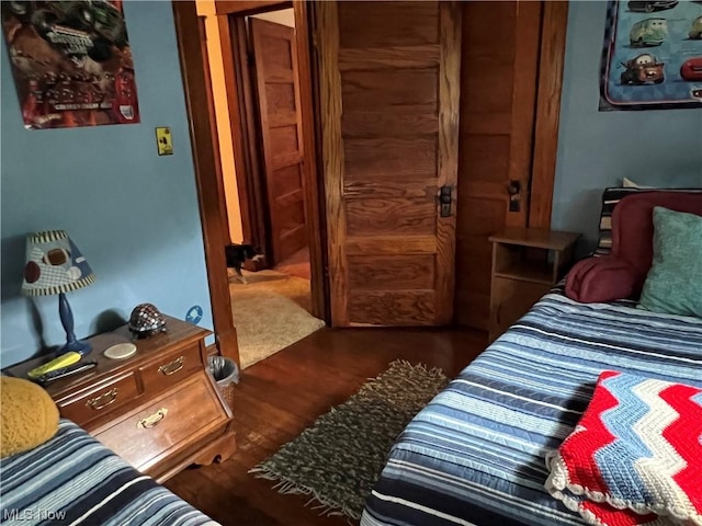 911 Grandview Ave, New Matamoras, OH 45767 - bedroom with dark wood-type flooring and a closet