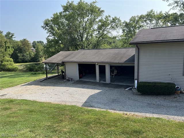 exterior space featuring a yard