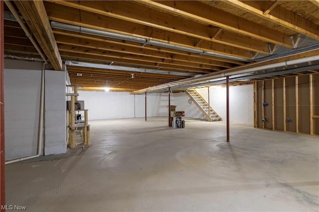 view of basement