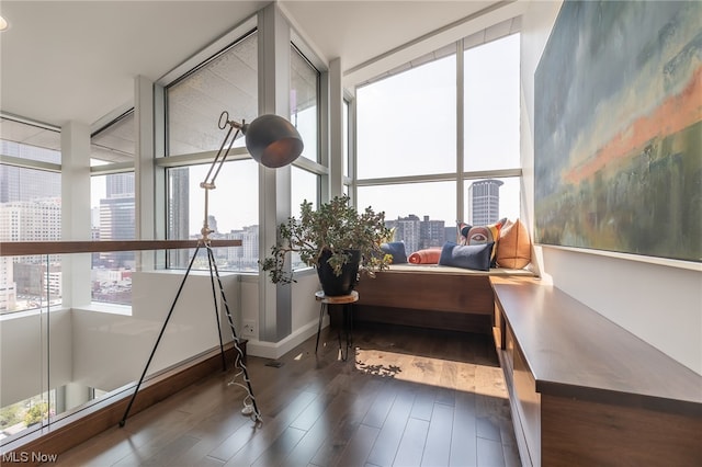 view of sunroom