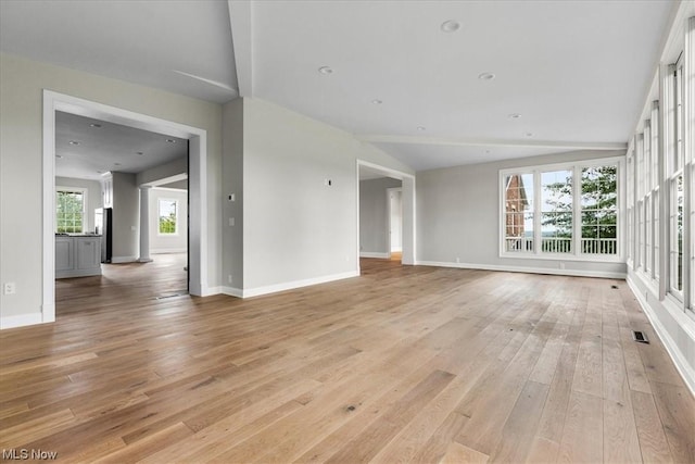 2585 Glendale Rd, Marietta, OH 45750 - unfurnished room with recessed lighting, light wood-type flooring, and baseboards