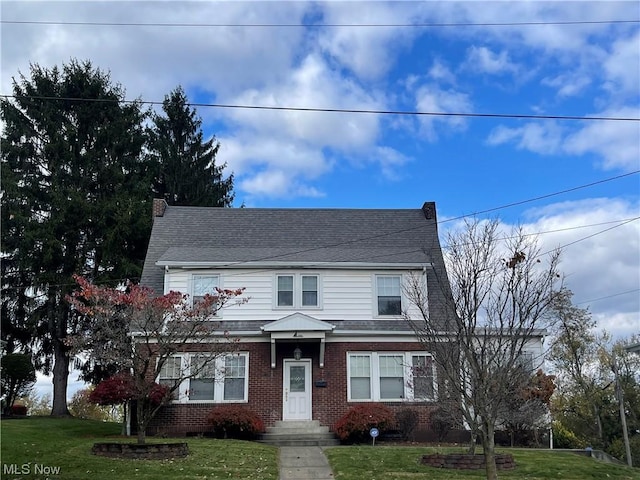 view of property with a front yard