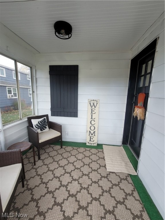 view of sunroom / solarium