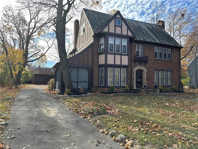 view of tudor house