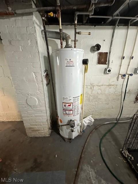 utilities with gas water heater