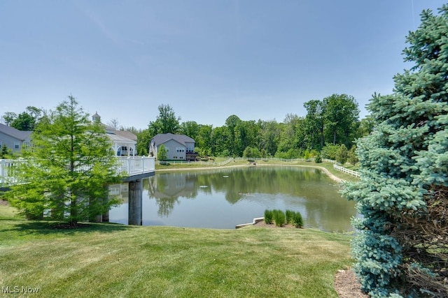 view of water feature