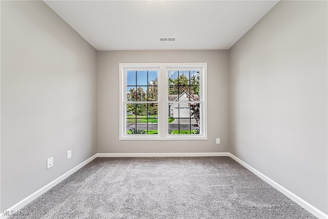 view of carpeted empty room