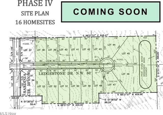 2439 Ledgestone Dr NW, Uniontown, OH 44685 - map / location of property area