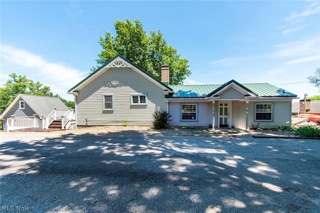 view of front of home