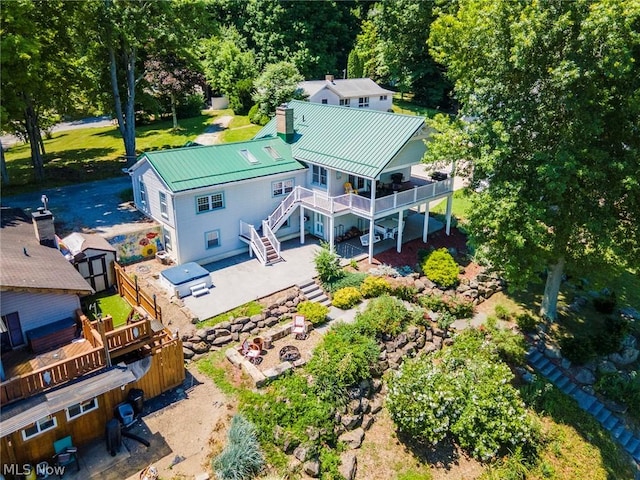 birds eye view of property