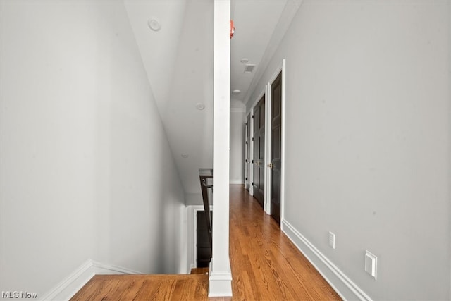 hallway featuring light hardwood / wood-style flooring