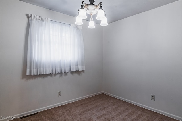 view of carpeted empty room