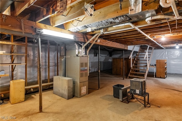 view of basement