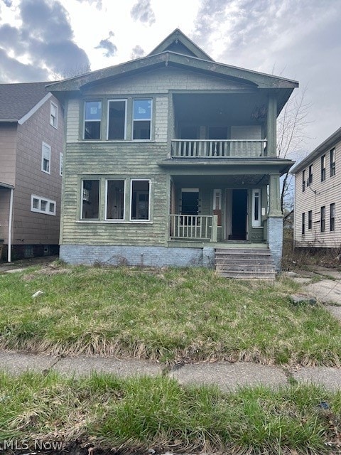 view of front of home with a porch