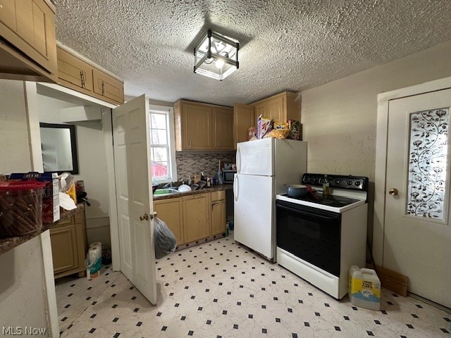 kitchen featuring white appliances