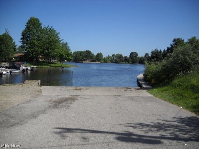 view of property view of water