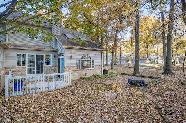 view of back of property