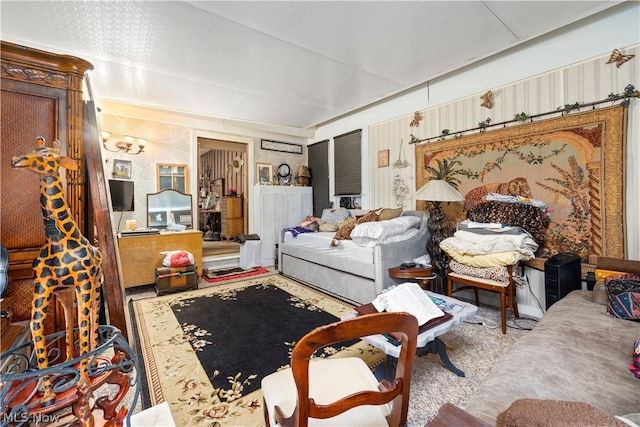 bedroom featuring carpet floors