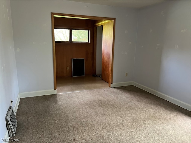 view of carpeted empty room