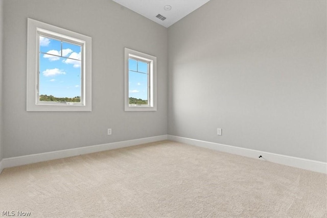 view of carpeted empty room