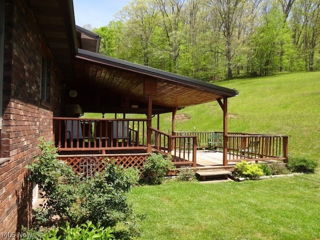 11421 Clay Rd, Newton, WV 25266 - view of yard with a deck