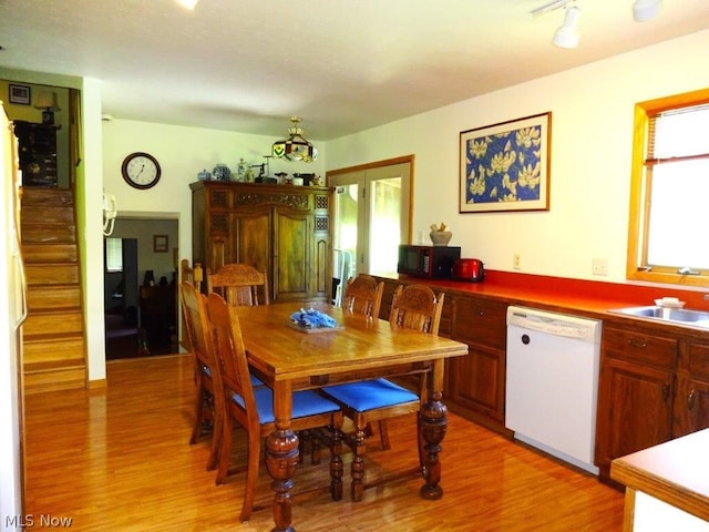 11421 Clay Rd, Newton, WV 25266 - dining room with light wood-type flooring