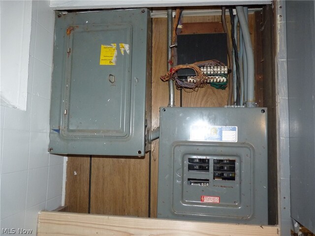 utility room with electric panel