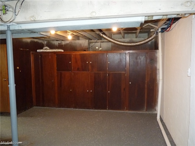 view of basement