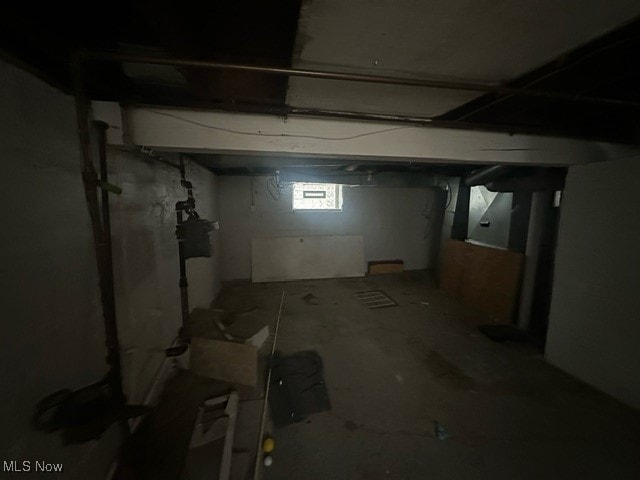 view of basement