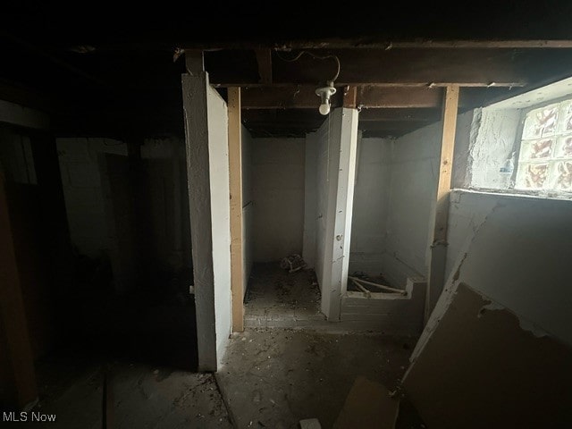 view of basement