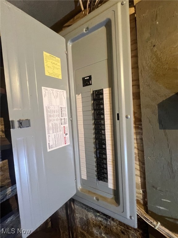 utility room with electric panel