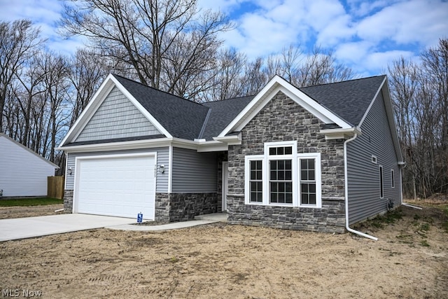 view of front of home featuring a garage