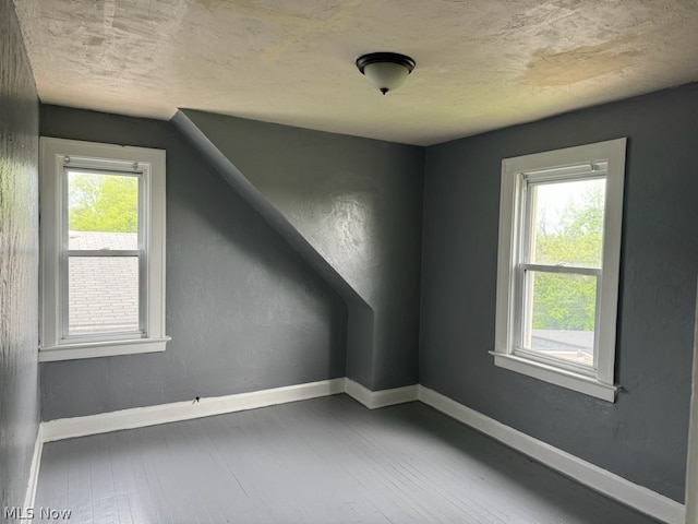 spare room with wood-type flooring