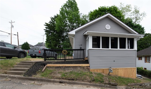 view of bungalow