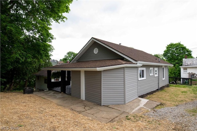 view of side of home