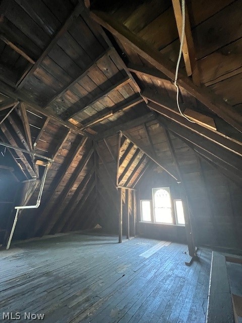 view of attic