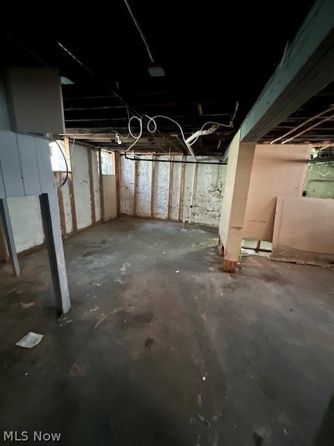 view of basement