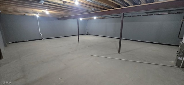 view of basement