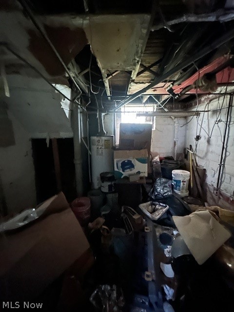 interior space with electric water heater