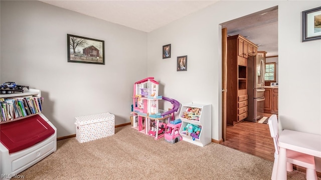 interior space with carpet floors