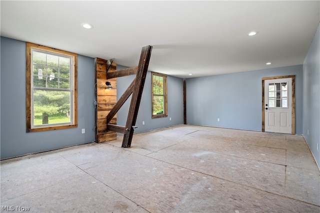 view of unfurnished living room