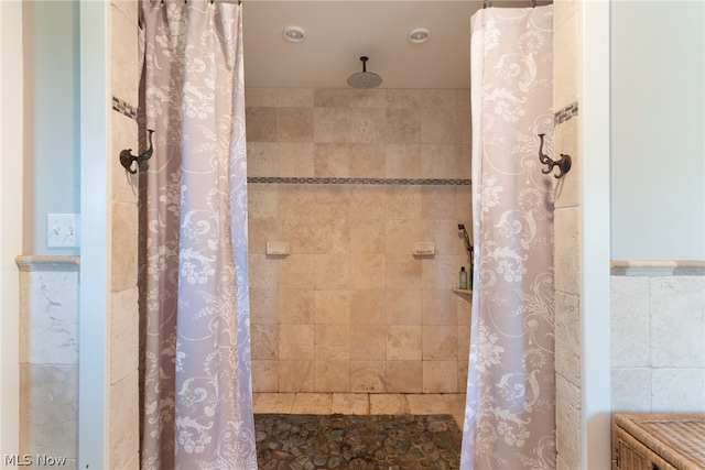 bathroom with walk in shower