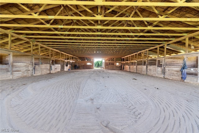 view of horse barn